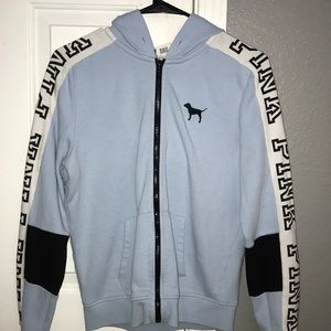 Blue and white PINK jacket